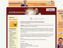 Tablet Screenshot of jewishanswers.org