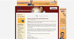 Desktop Screenshot of jewishanswers.com