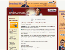 Tablet Screenshot of jewishanswers.com